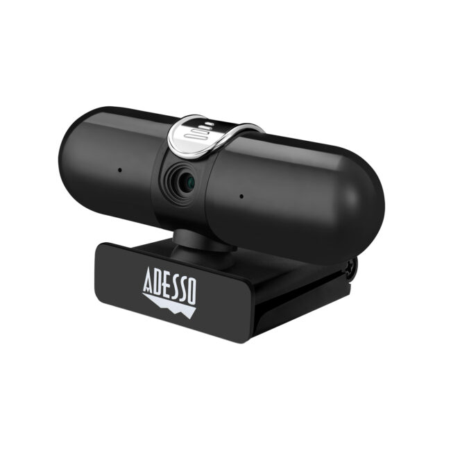Adesso CyberTrack K4 4K Ultra HD Fixed Focus USB Webcam with Adjustable  Field of View Angle, Built-in Dual Microphones, Privacy Audio/Video Switch  